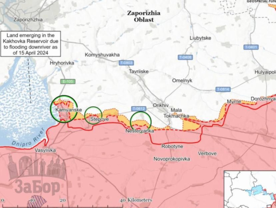 Оперативна ситуація на Запорізькому напрямку