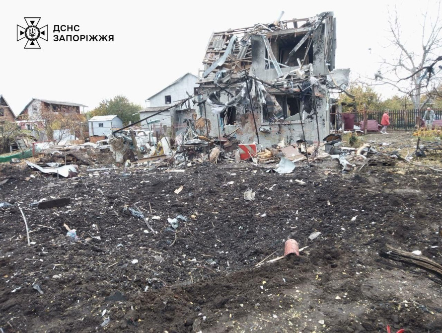 Руйнування внаслідок обстрілу Запорізького району