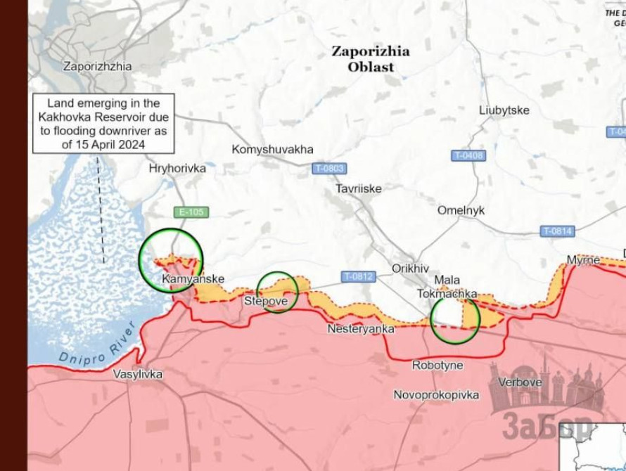 Оперативна ситуація на Запорізькому напрямку