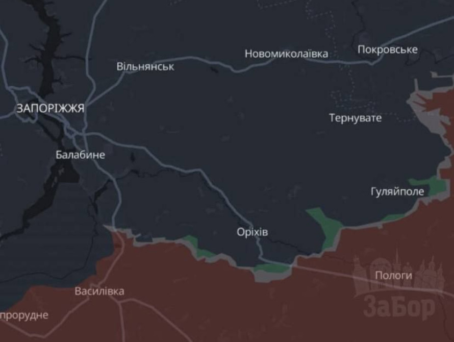 Оперативна ситуація на Запорізькому напрямку