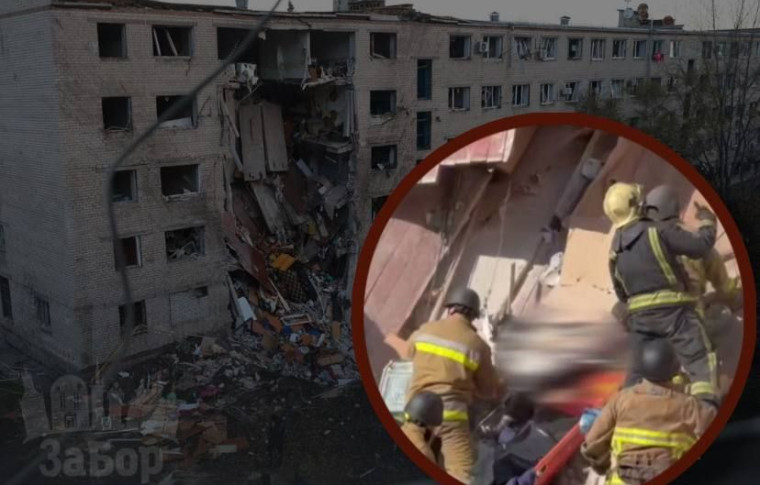 Двоє загиблих у Запоріжжі: тіло ще одного чоловіка дістали з-під завалів будинку (відео)