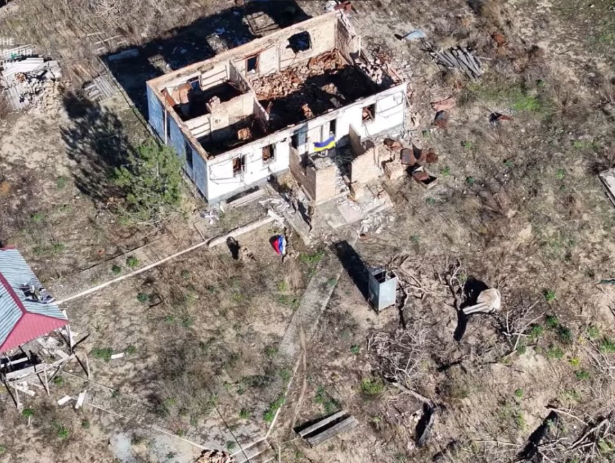 Український прапор у районі Великих Кучугур