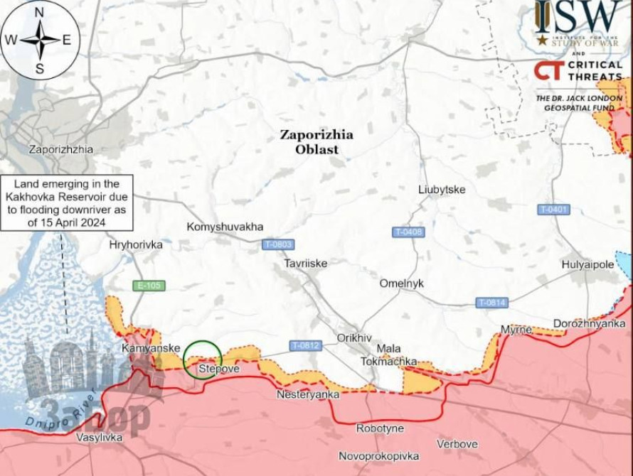 Оперативна ситуація на Запорізькому напрямку