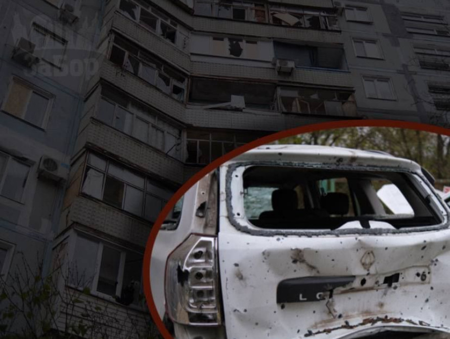 Пошкоджена багатоповерхівка у Запоріжжі