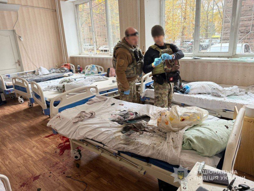 Наслідки вибуху у лікарні Запоріжжя