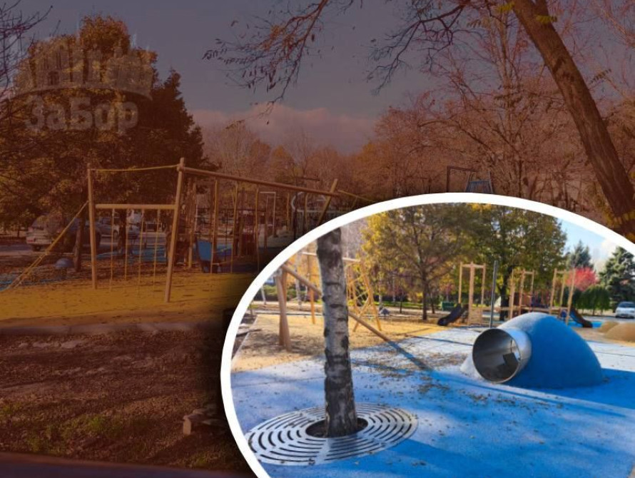 Новий дитячий майданчик у Запоріжжі
