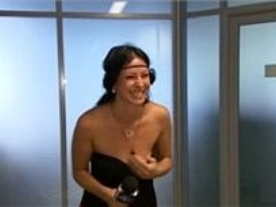 Настя из Запорожья - девушка звезды "Нашей Раши" - метит в ведущие украинского ТВ 