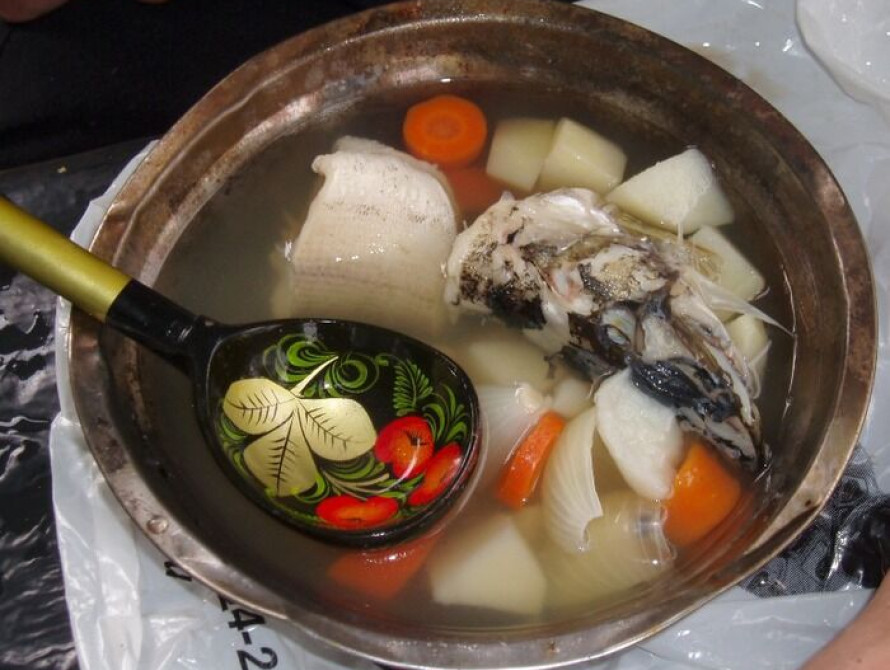 В Бердянске на день города жителей накормили ухой