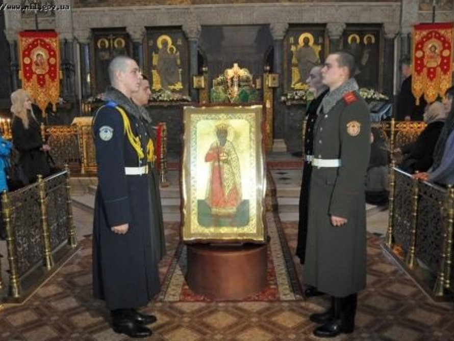 В Запорожье прибывает икона покровителя украинских военных