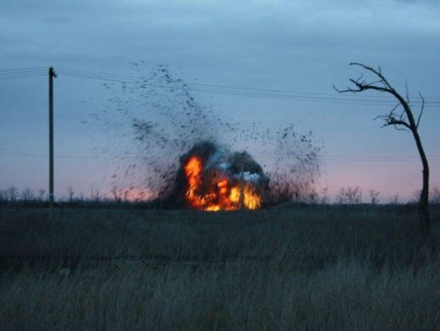 В запорожской Новобогдановке снова гремели взрывы