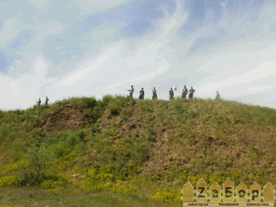 В Запорожье реконструировали бой казаков с поляками 1648 года 