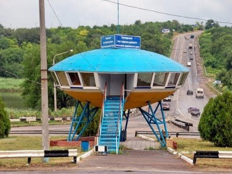 В Запорожской области на открытии "тарелки" ГАИ устроили фаер-шоу 