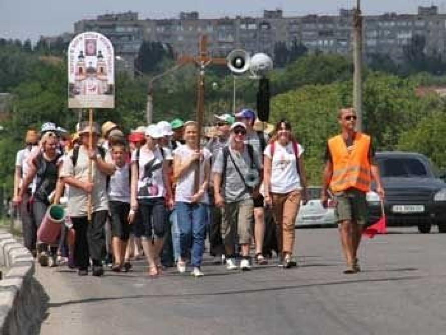 Паломники Запорожской области прошли около 110 км 