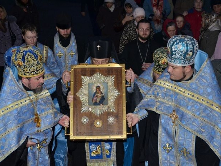 В Запорожье привезли чудотворную икону