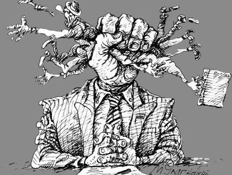 В Бердянске всемирно известный художник представил карикатуры