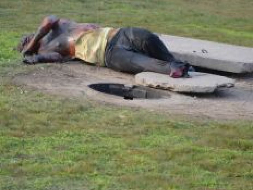 В Запорожье обнаружили обгоревший труп