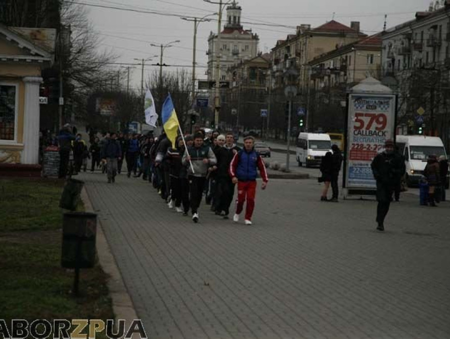 В Запорожье прошла пробежка за здоровый образ жизни