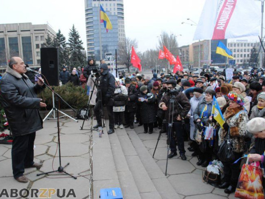 В Запорожье Евромайдан прошел без лидера