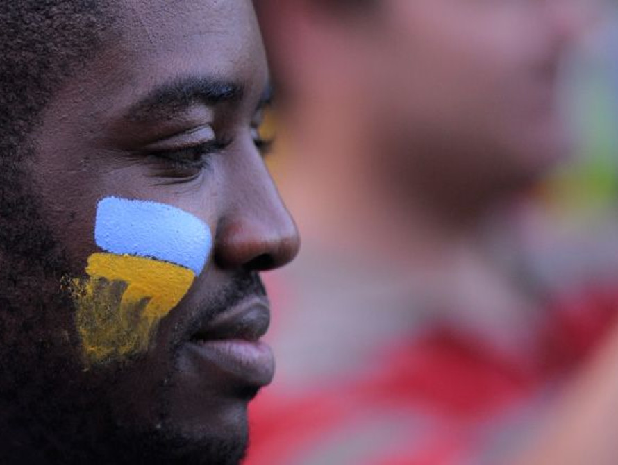 В Запорожье на Центральной площади Христианская церковь призывала к Единству страны