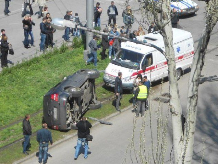 В Запорожье советник мэра попал в аварию