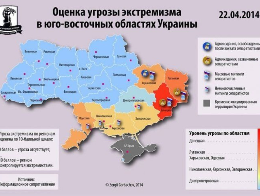 Эксперты оценили угрозу экстремизма в Запорожье на "тройку"