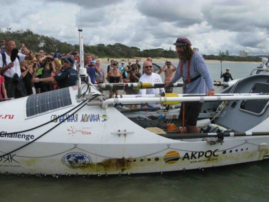  Запорожский путешественник завершил свое путешествие на шлюпке