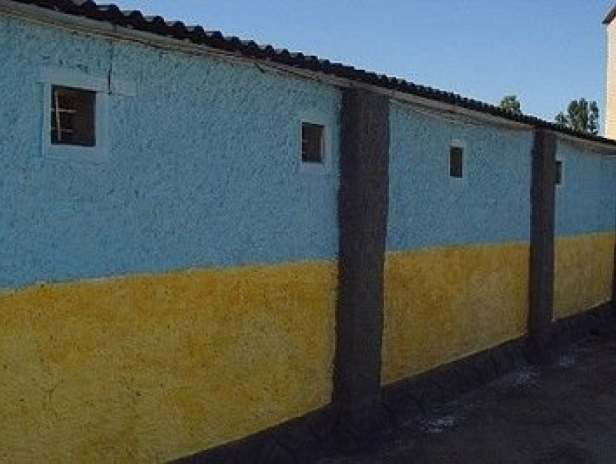 В Запорожском СИЗО тоннель покрасили в сине-желтый цвет