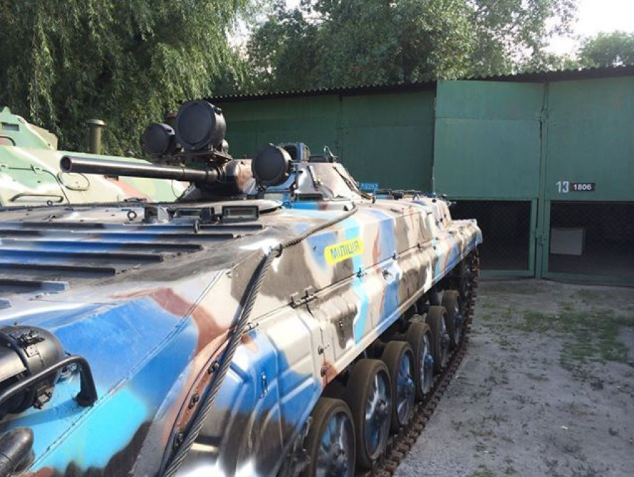 В Запорожье бронемашины из Славянска оснастят защитными экранами