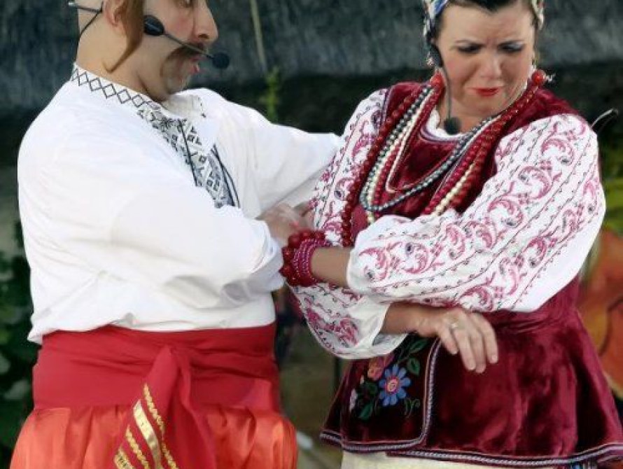 В Запорожье состоялся спектакль под открытым небом "Запорожец за Дунаем"