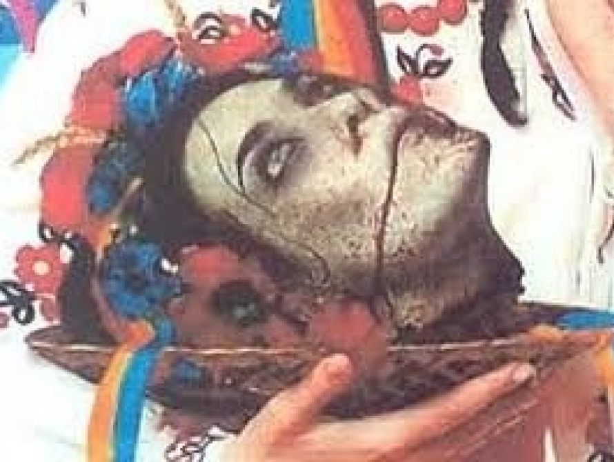 В Мелитополе появились плакаты с изображением "отрезанной головы украинки"