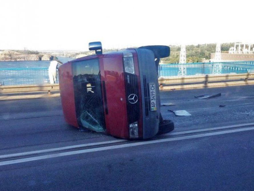 В Запорожье очередное ДТП на Днепрогэсе 