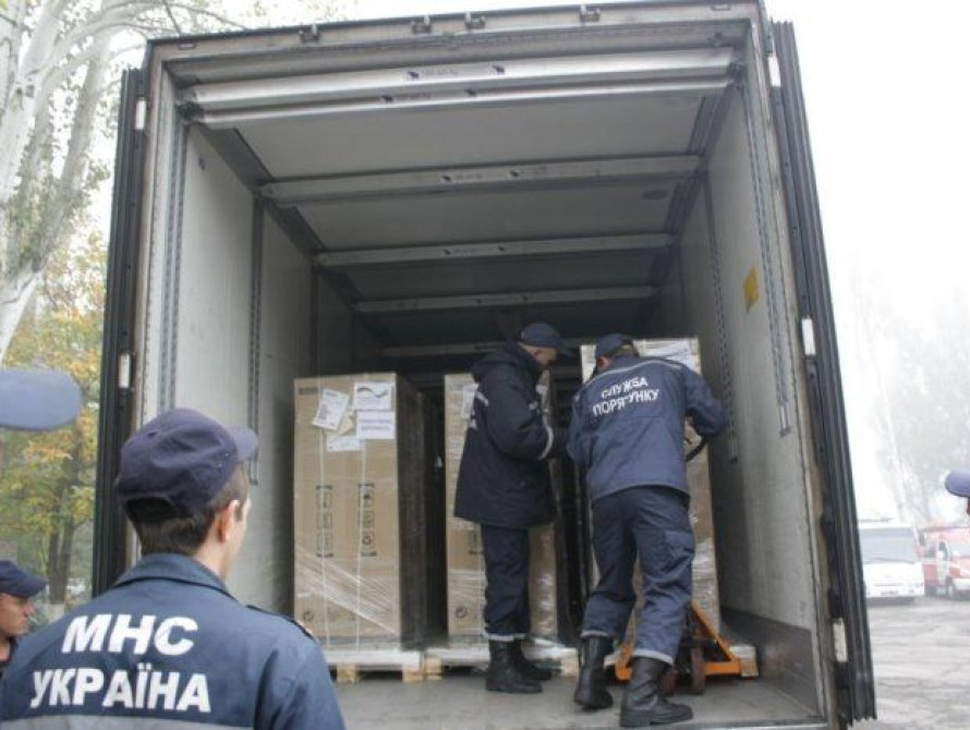 В Запорожье прибыли первые грузовики в немецкой гуманитаркой