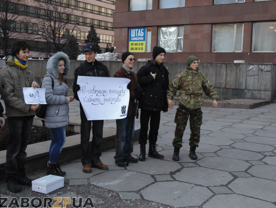 В Запорожье студенты заявили, что нововведения правительства приведут к росту количества самоубийств (видео)