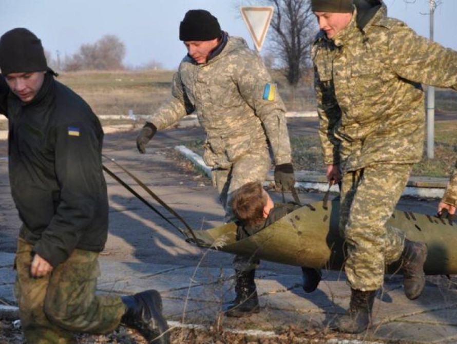 В Запорожье прошли масштабные военные учения для медиков 