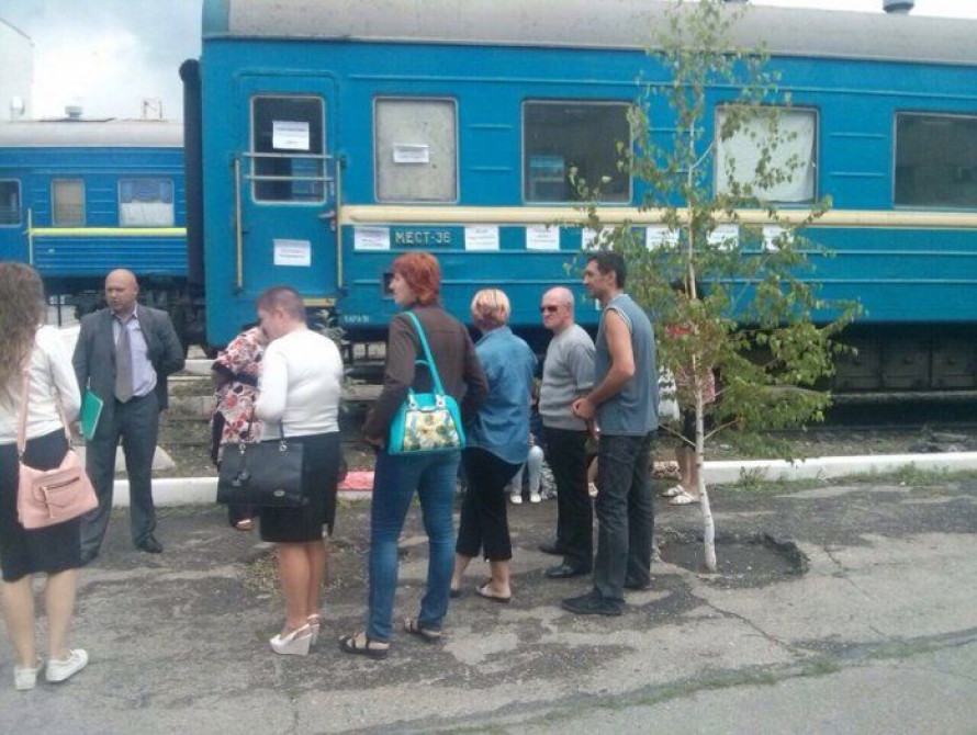 В Запорожье митинговали проводники против коррупционного начальства (видео)