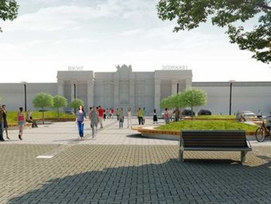 Вместо торгового центра, на площади перед вокзалом "Запорожье-1", посадят деревья