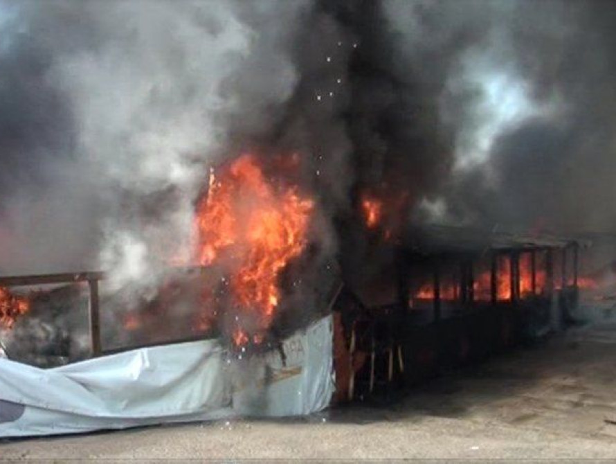 В Запорожье на Набережной сгорело скандально известное кафе