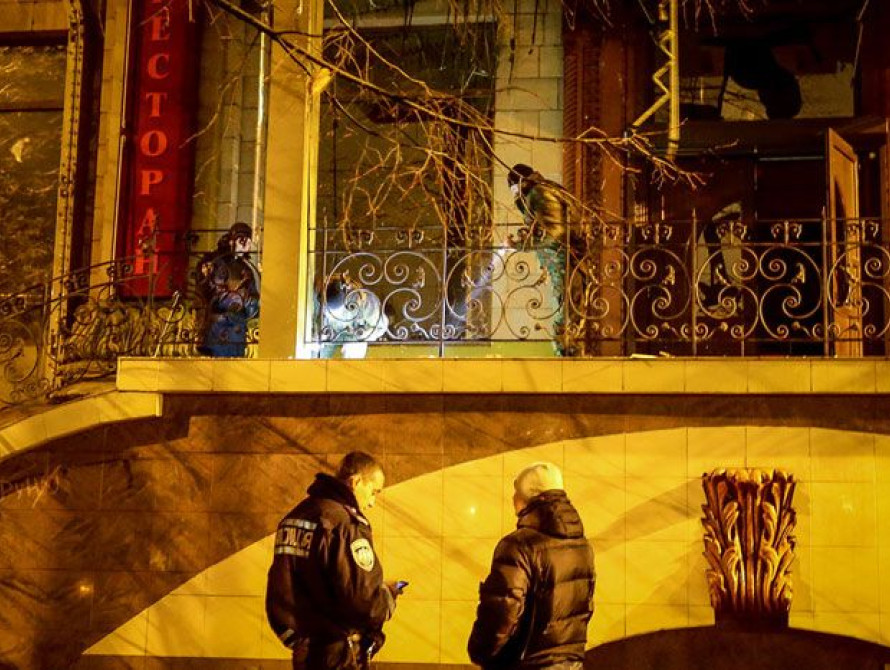 В Запорожье ночью возле бывшего казино прогремел взрыв