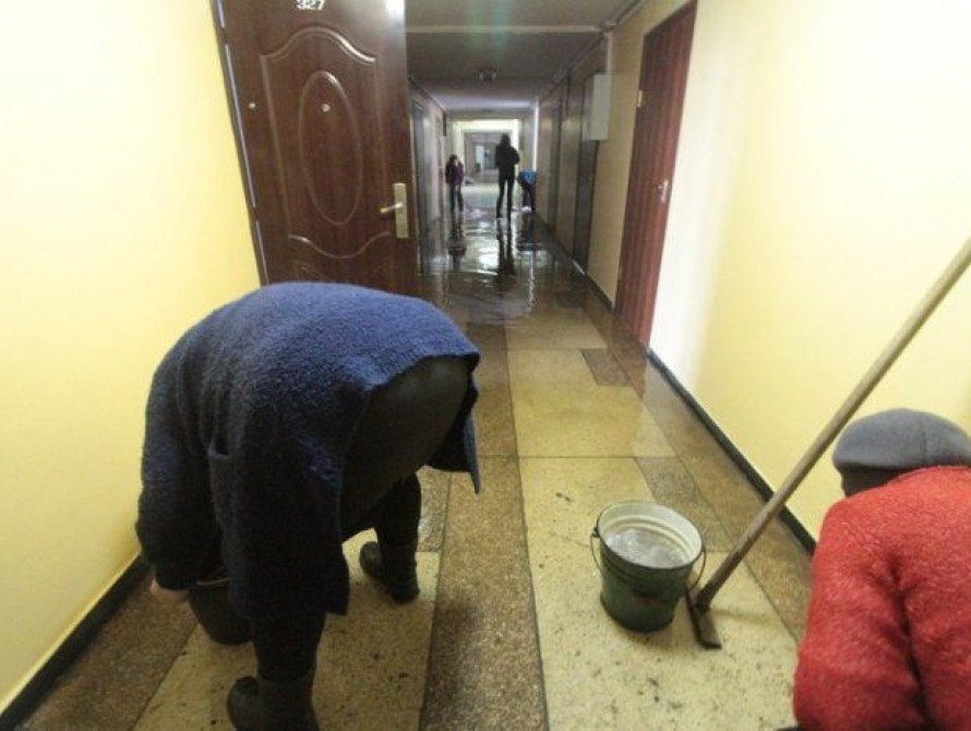 В запорожском "Доме печати" из-за прорыва батареи затопило третий этаж